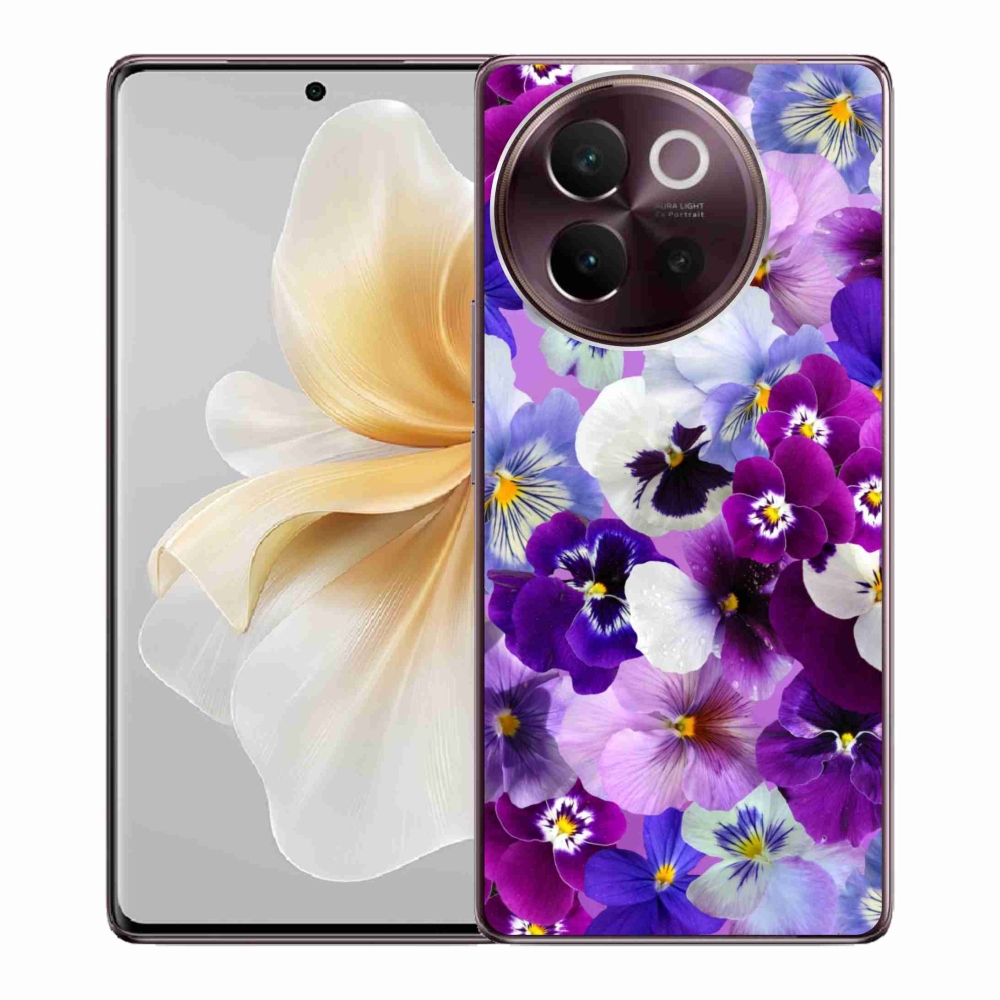 Gélový kryt mmCase na Vivo V40 Lite 5G - kvety 9