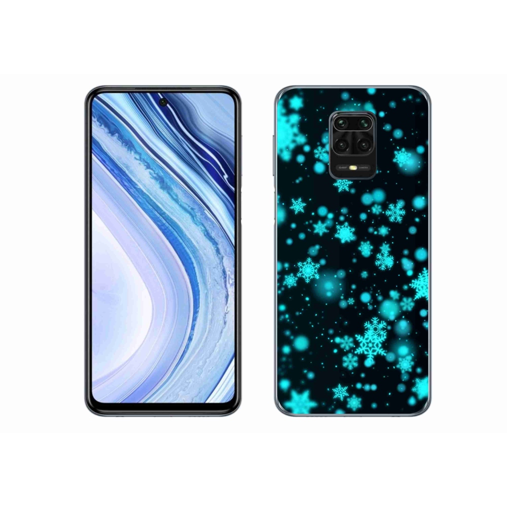 Gélový kryt mmCase na Xiaomi Redmi Note 9 Pro - snehové vločky 1