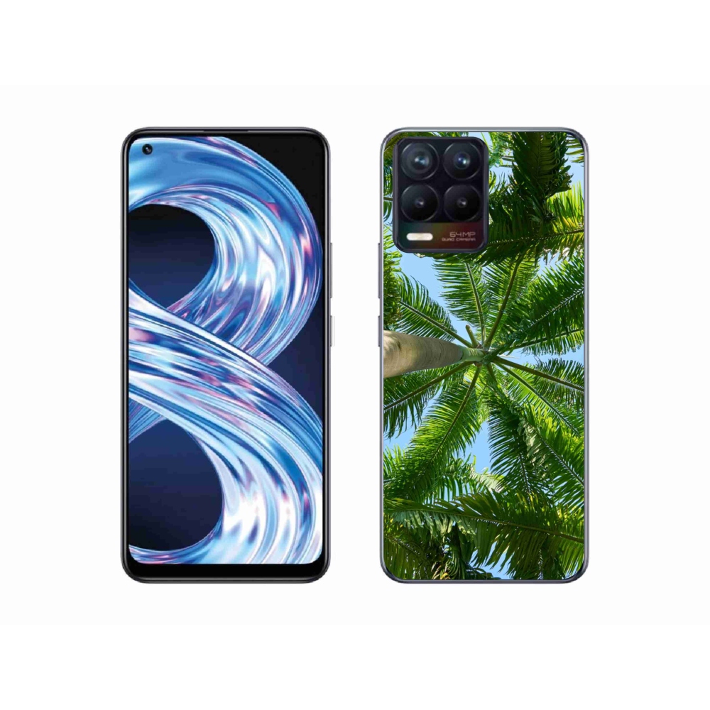 Gélový kryt mmCase na Realme 8 Pro - palmy