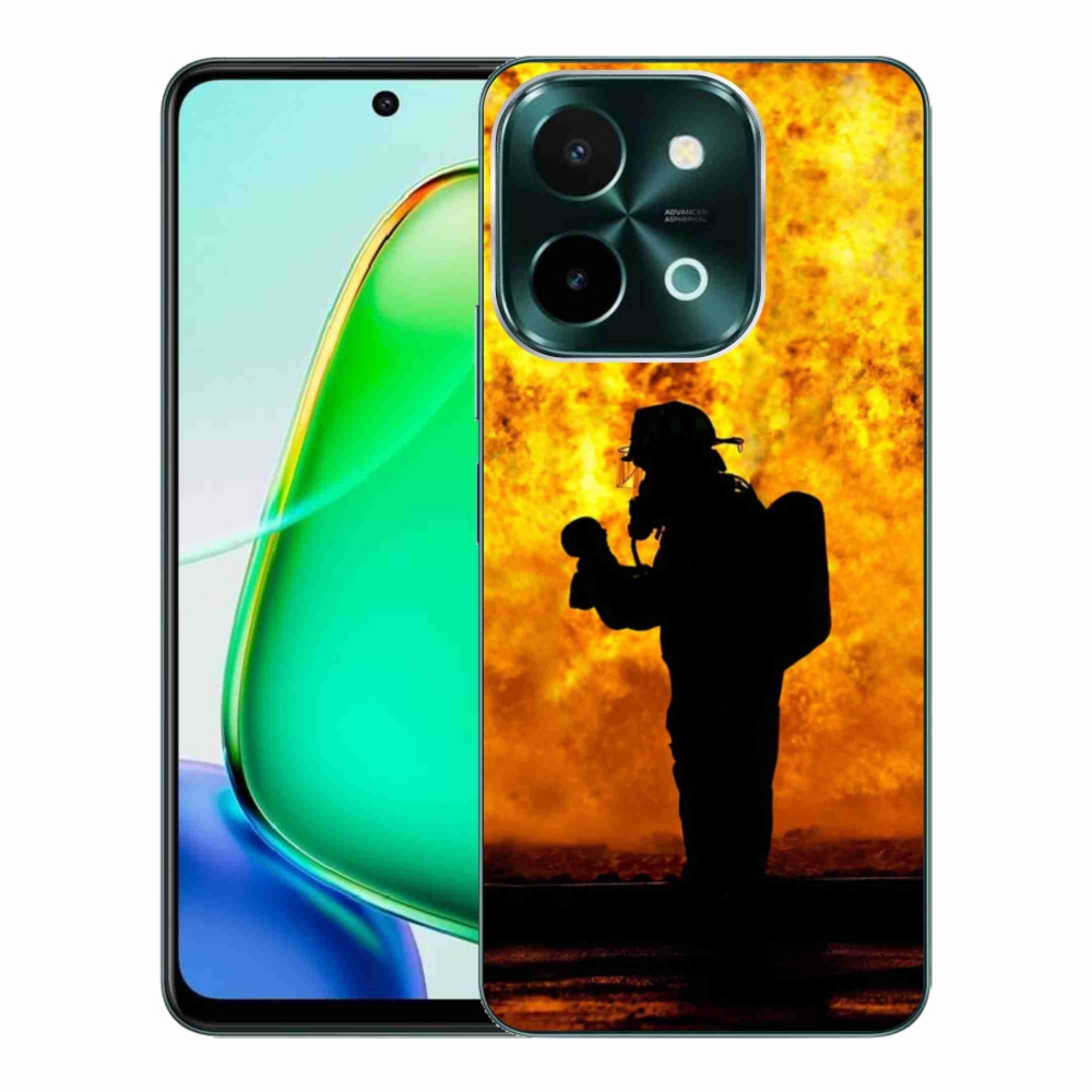 Gélový kryt mmCase na Vivo Y28 - hasič
