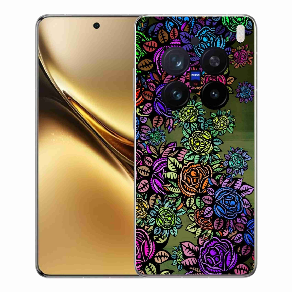 Gélový kryt mmCase na Vivo X200 Pro 5G - kvety 6