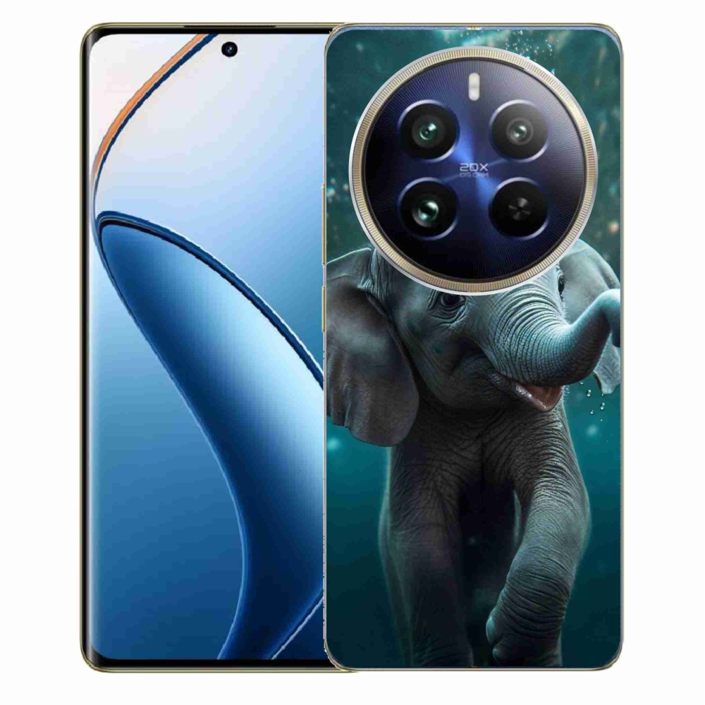 Gélový kryt mmCase na Realme 12 Pro 5G/12 Pro+ 5G - sloník pod vodou