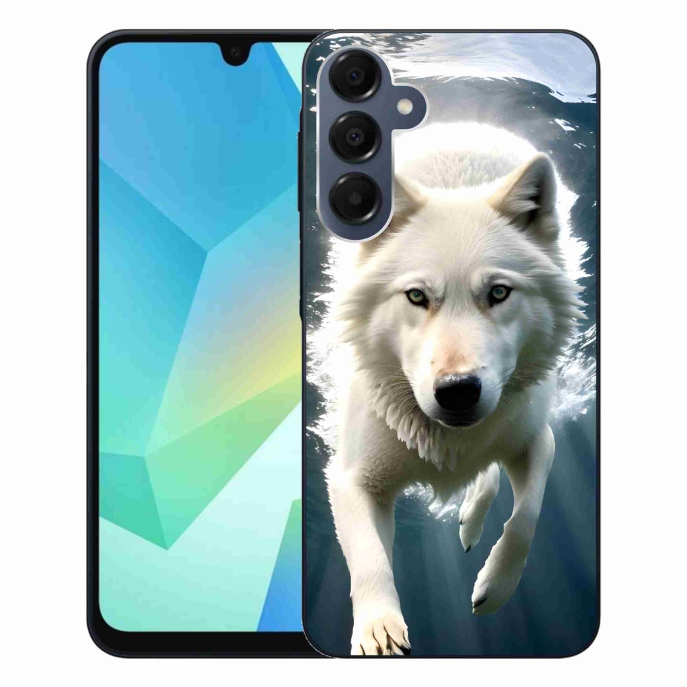 Gélový kryt mmCase na Samsung Galaxy A16 4G/5G - biely vlk