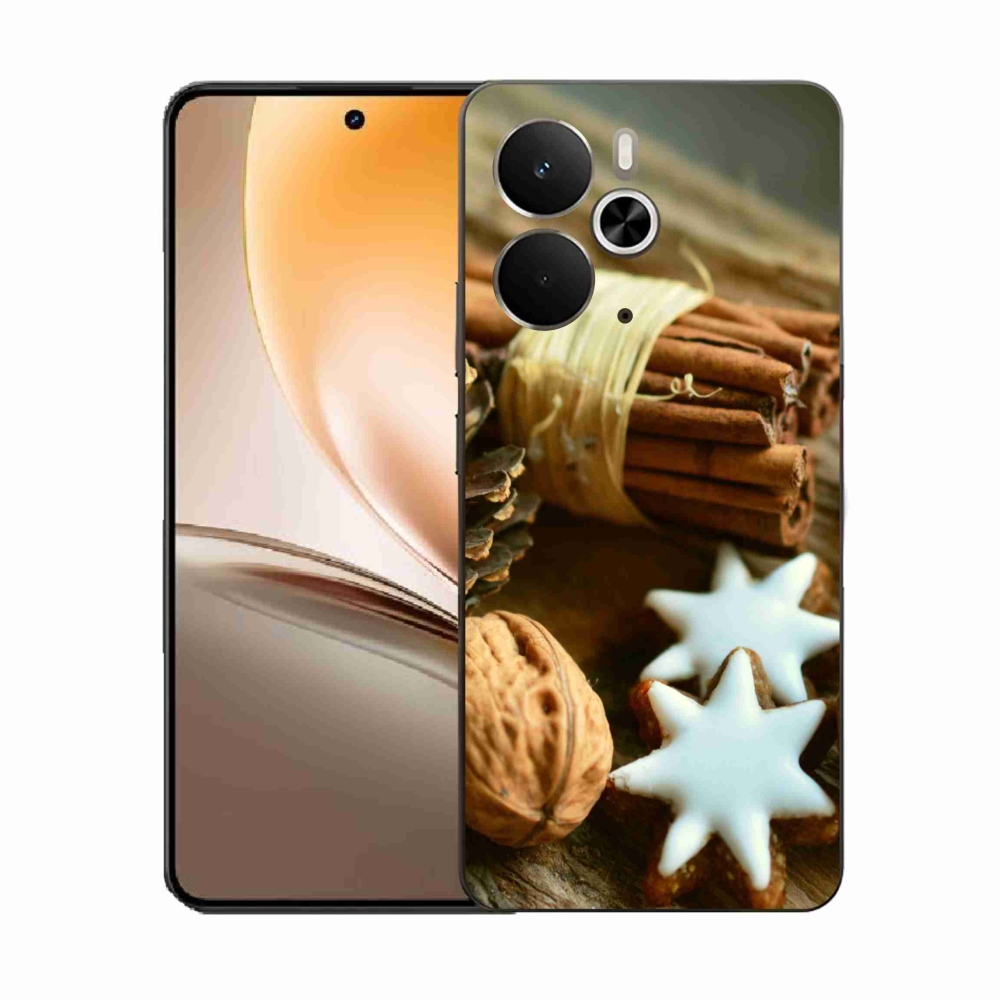 Gélový kryt mmCase na Realme 14 5G - škorica a perníčky