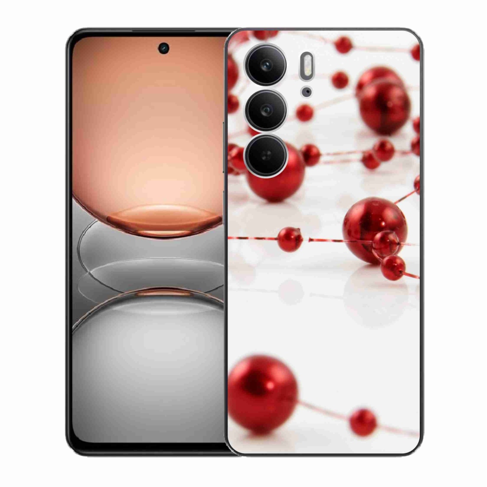 Gélový kryt mmCase na Realme C75 - vianočná reťaz