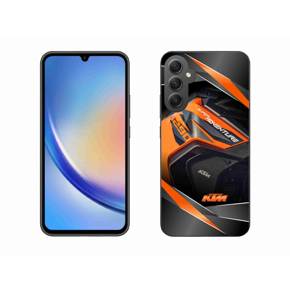 Gélový kryt mmCase na Samsung Galaxy A34 5G - motorka ktm