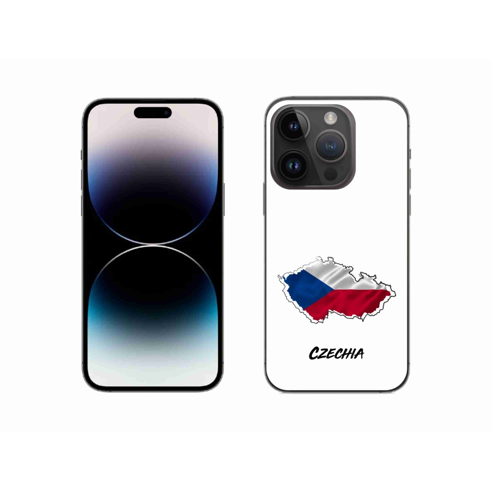 Gélový kryt mmCase na iPhone 14 Pro 6.1 - Czechia biele pozadie