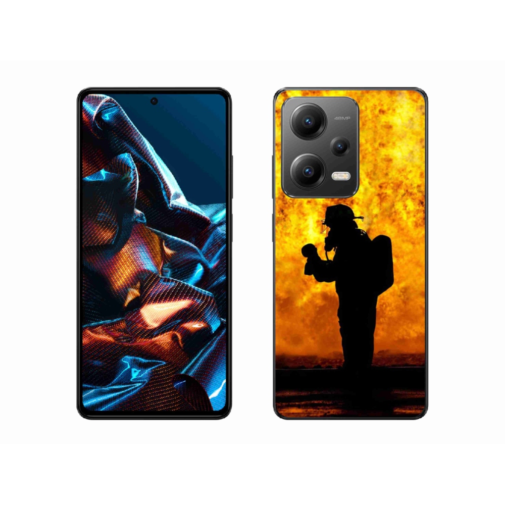 Gélový kryt mmCase na mobil Xiaomi Redmi Note 12 Pro 5G - hasič