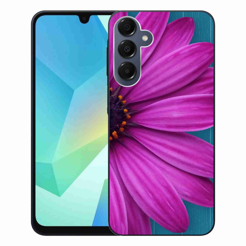 Gélový obal mmCase na Samsung Galaxy A16 4G/5G - fialová margaréta