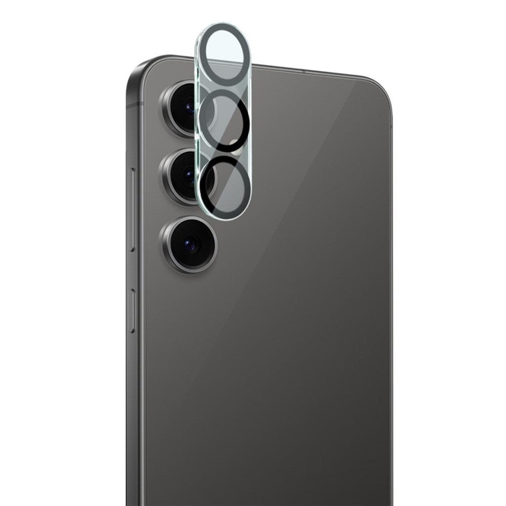 IMK sklo šošovky fotoaparátu na Samsung Galaxy S25 FE - čierne krúžky