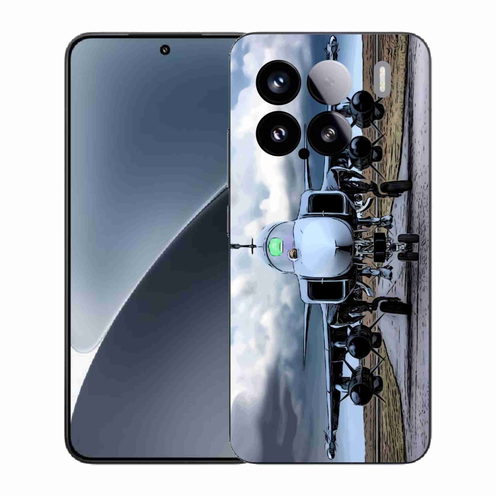 Gélový kryt mmCase na Xiaomi 15 - vojenské lietadlo