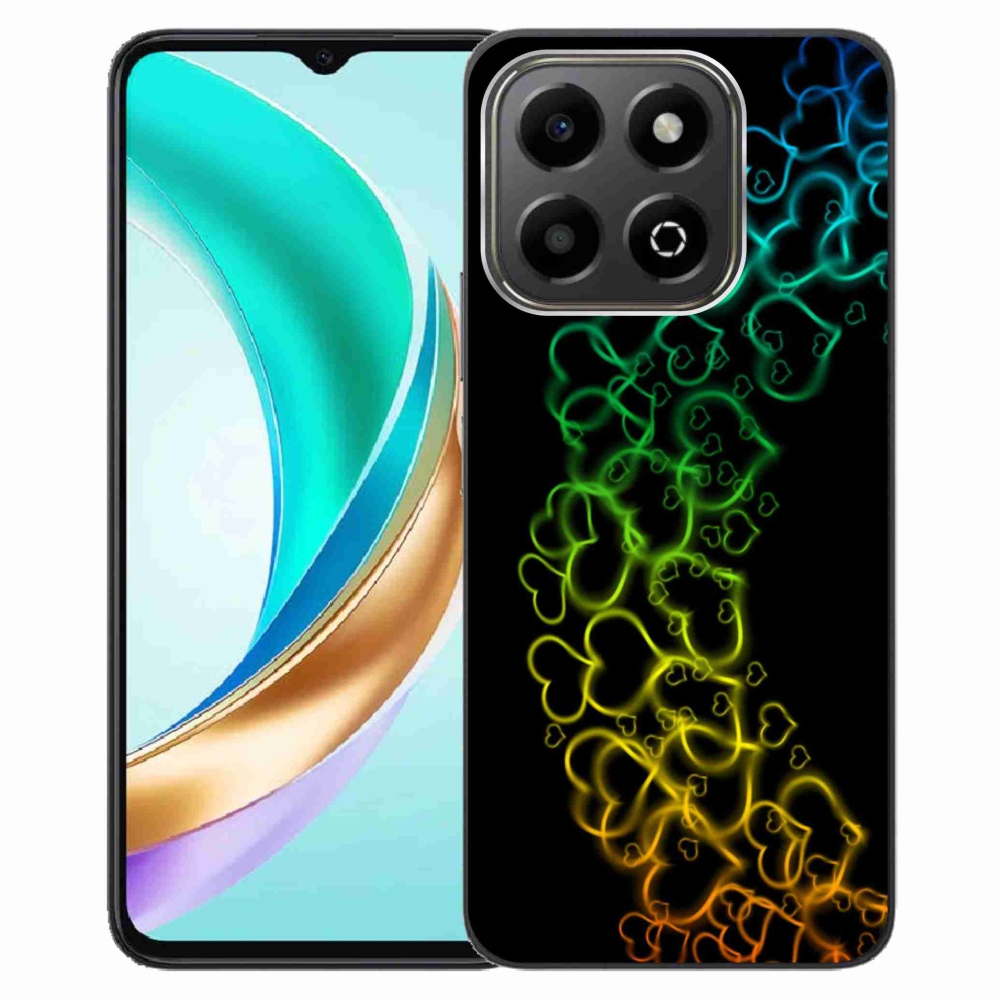 Gélový kryt mmCase na Honor X6b - farebné srdiečka