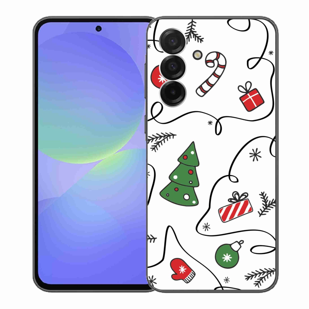 Gélový kryt mmCase na Samsung Galaxy A36 5G - vianočné motívy
