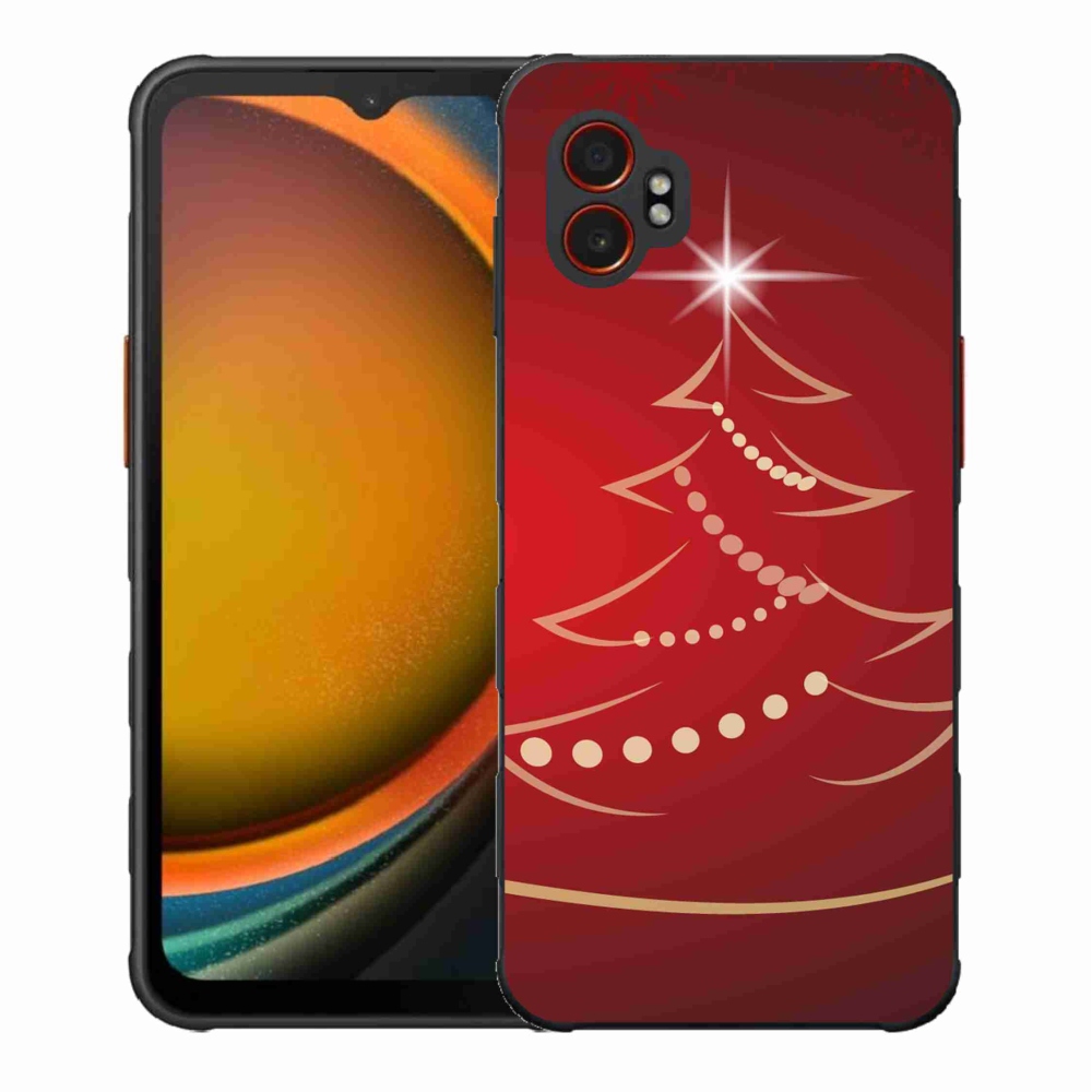 Gélový kryt mmCase na Samsung Galaxy Xcover 7 Pro - kreslený vianočný stromček