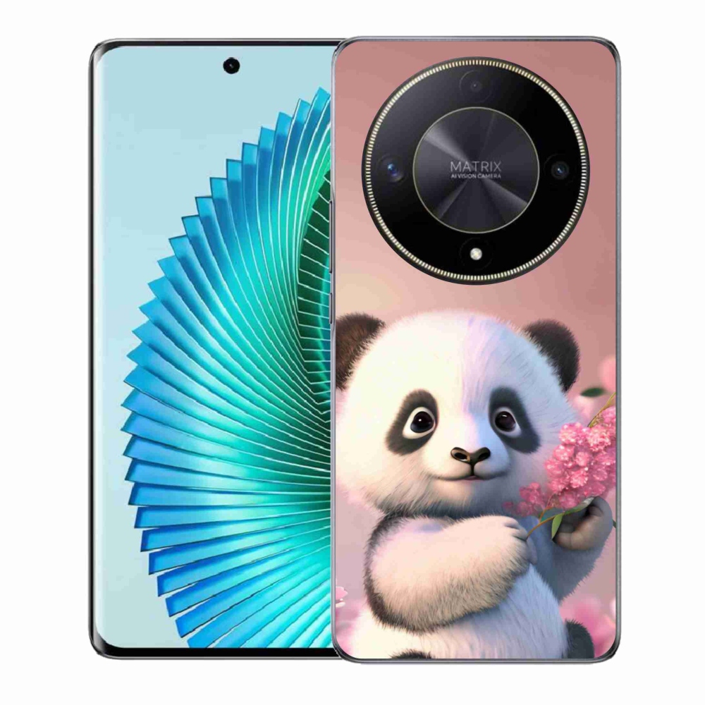 Gélový kryt mmCase na Honor Magic 6 Lite 5G - roztomilá panda