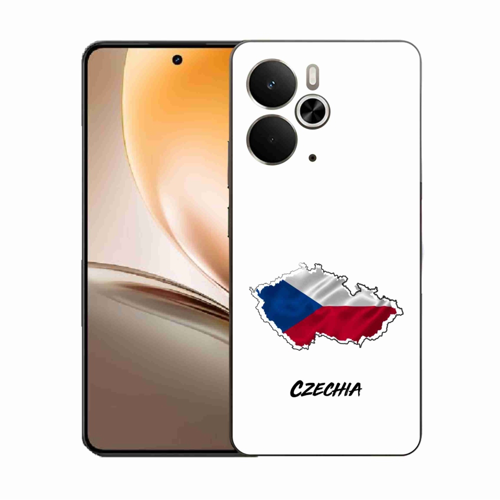 Gélový kryt mmCase na Realme 14 5G - Czechia biele pozadie