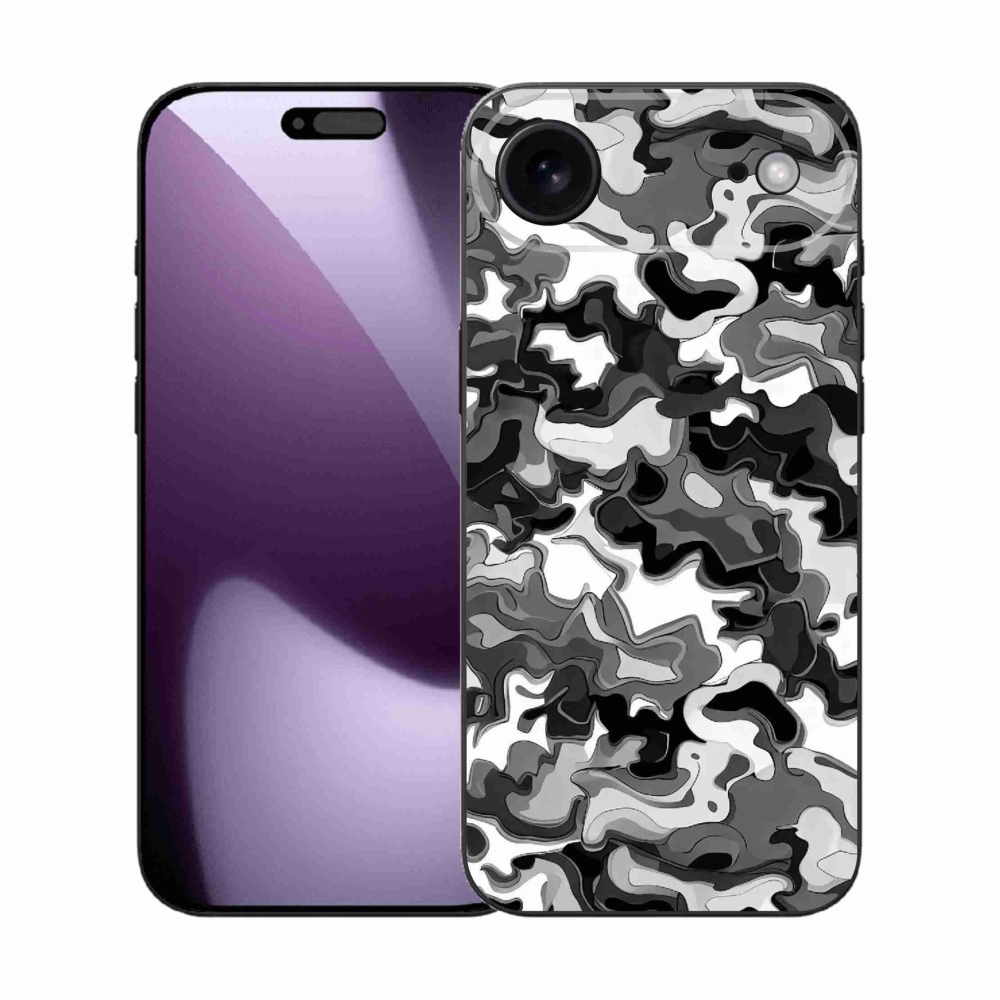 Gélový kryt mmCase na iPhone 17 Air - maskáčový vzor 3