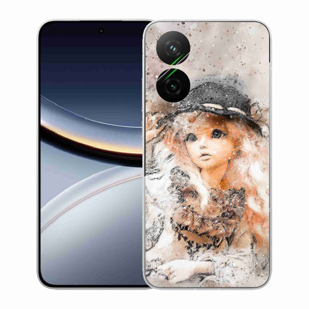 Gélový kryt mmCase na Xiaomi Poco F7 5G - dievčatko s klobúkom