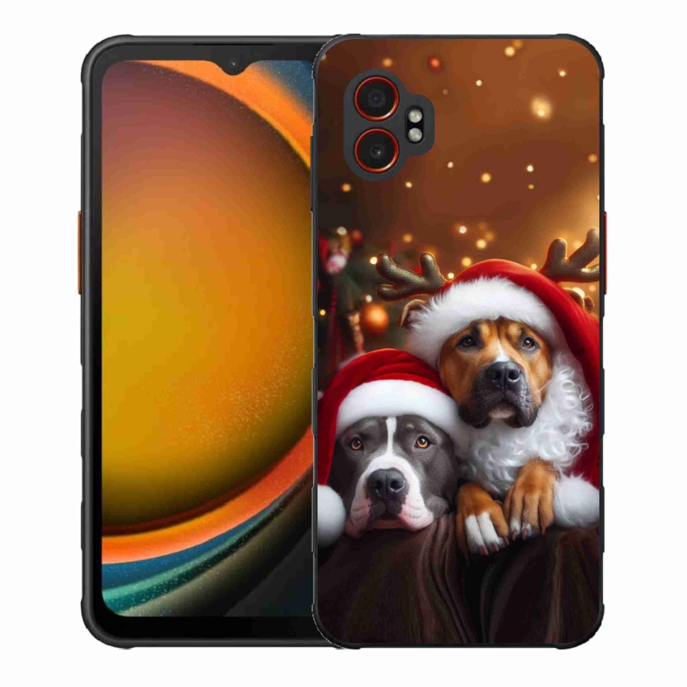 Gélový kryt mmCase na Samsung Galaxy Xcover 7 Pro - vianočné psy