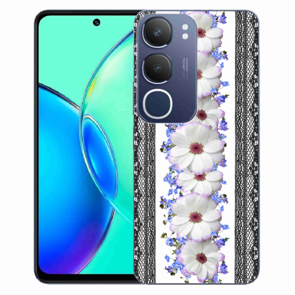 Gélový kryt mmCase na Vivo Y19s - kvety 8