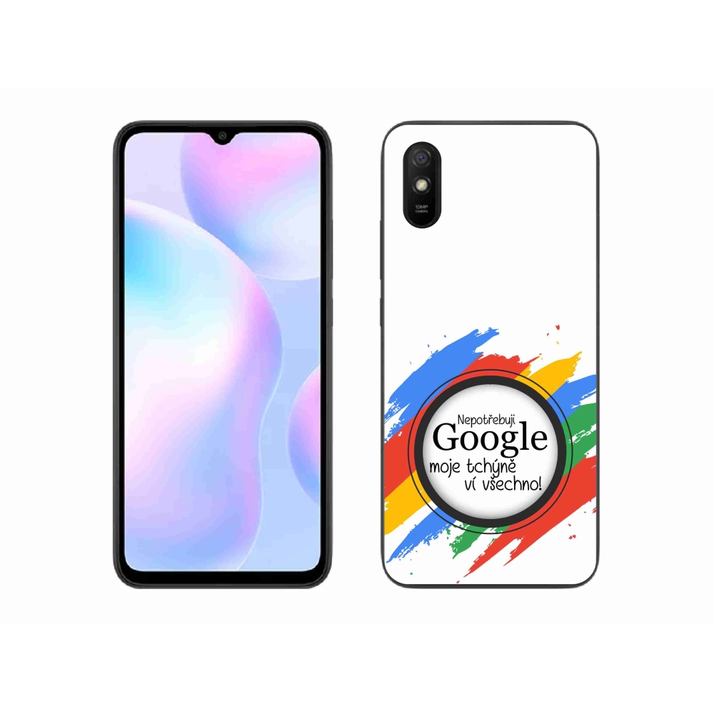 Gélový kryt mmCase na Xiaomi Redmi 9A - svokra vie všetko biele pozadie