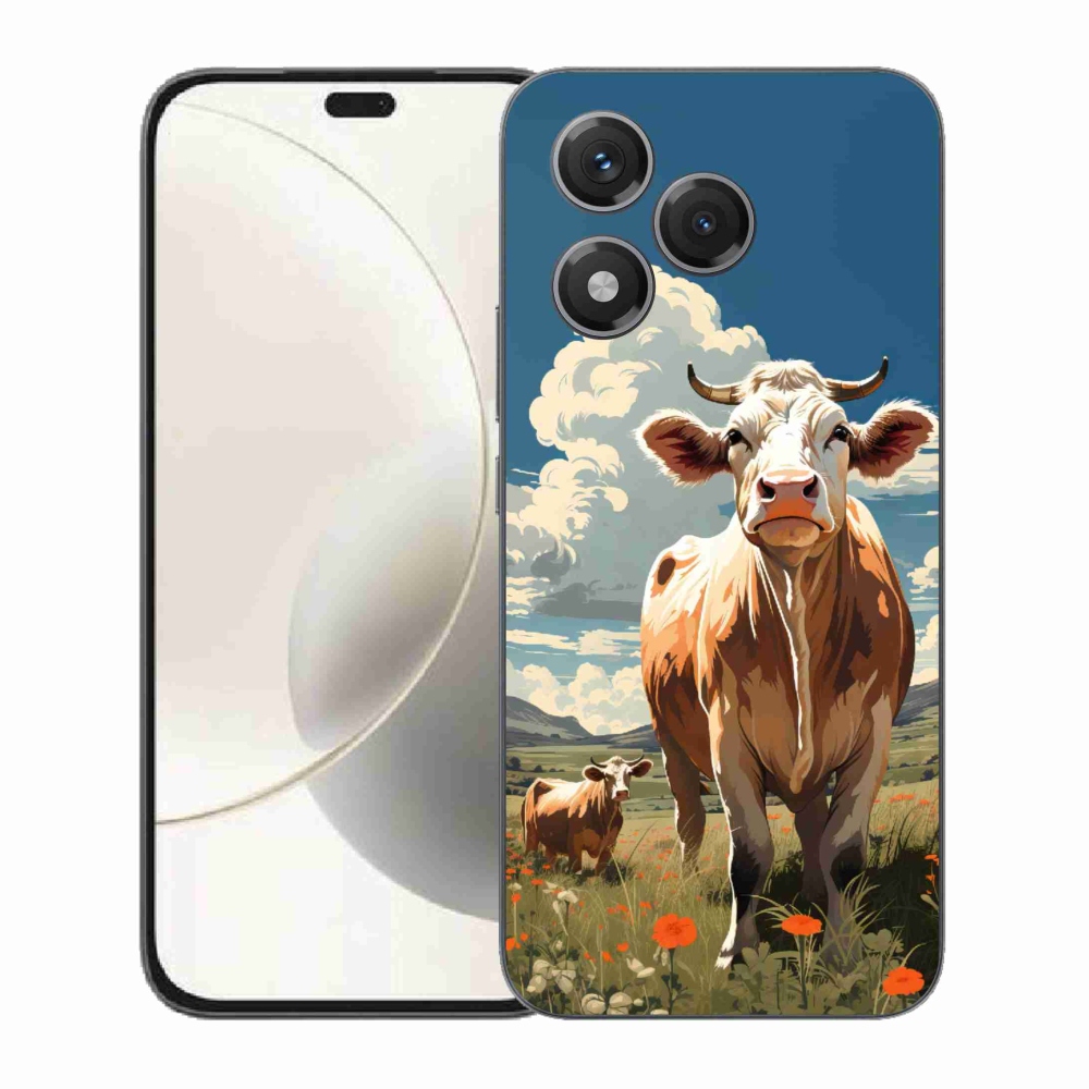 Gélový kryt mmCase na Honor 400 Lite - kravy na lúke