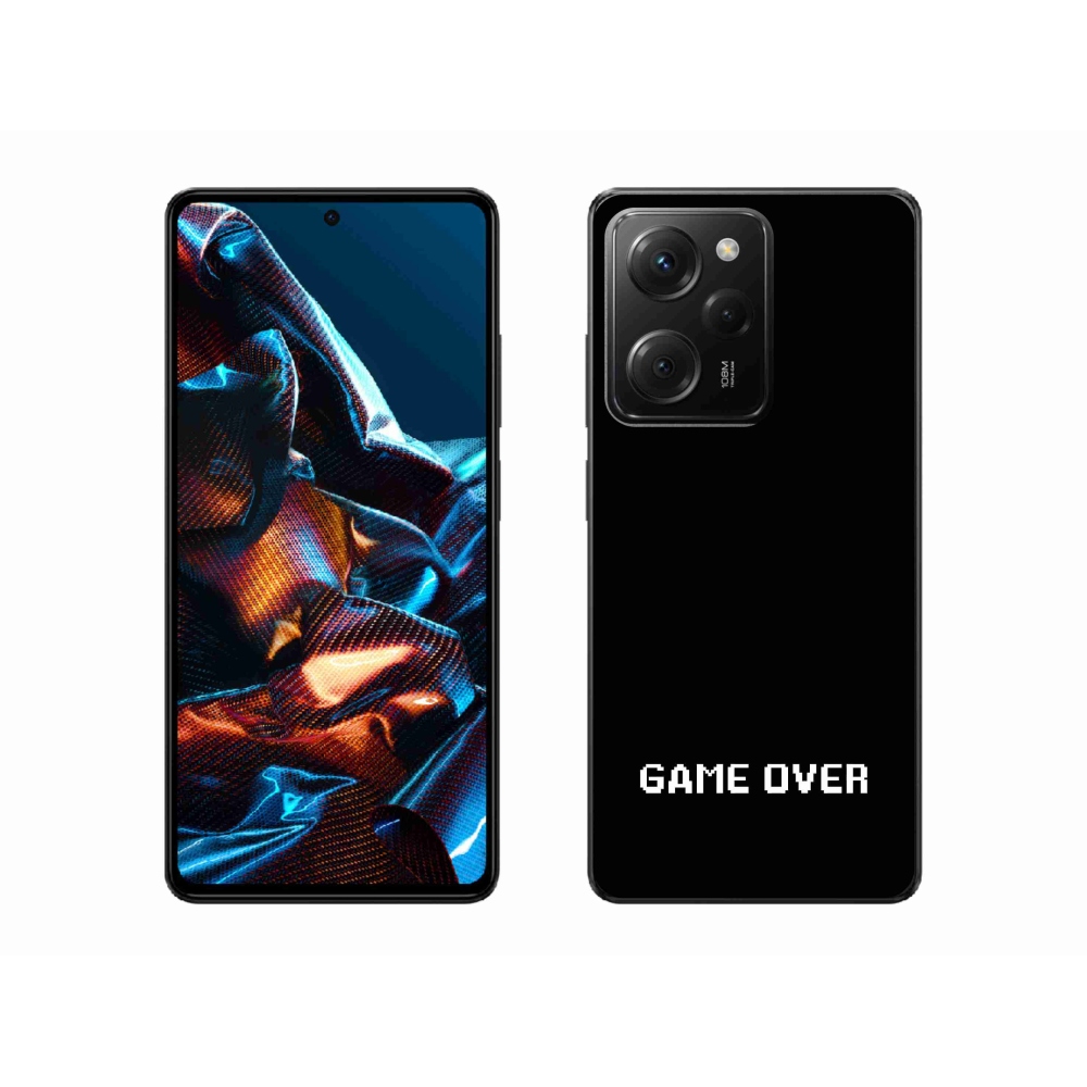 Gélový kryt mmCase na Xiaomi Poco X5 Pro 5G - game over čierne pozadie