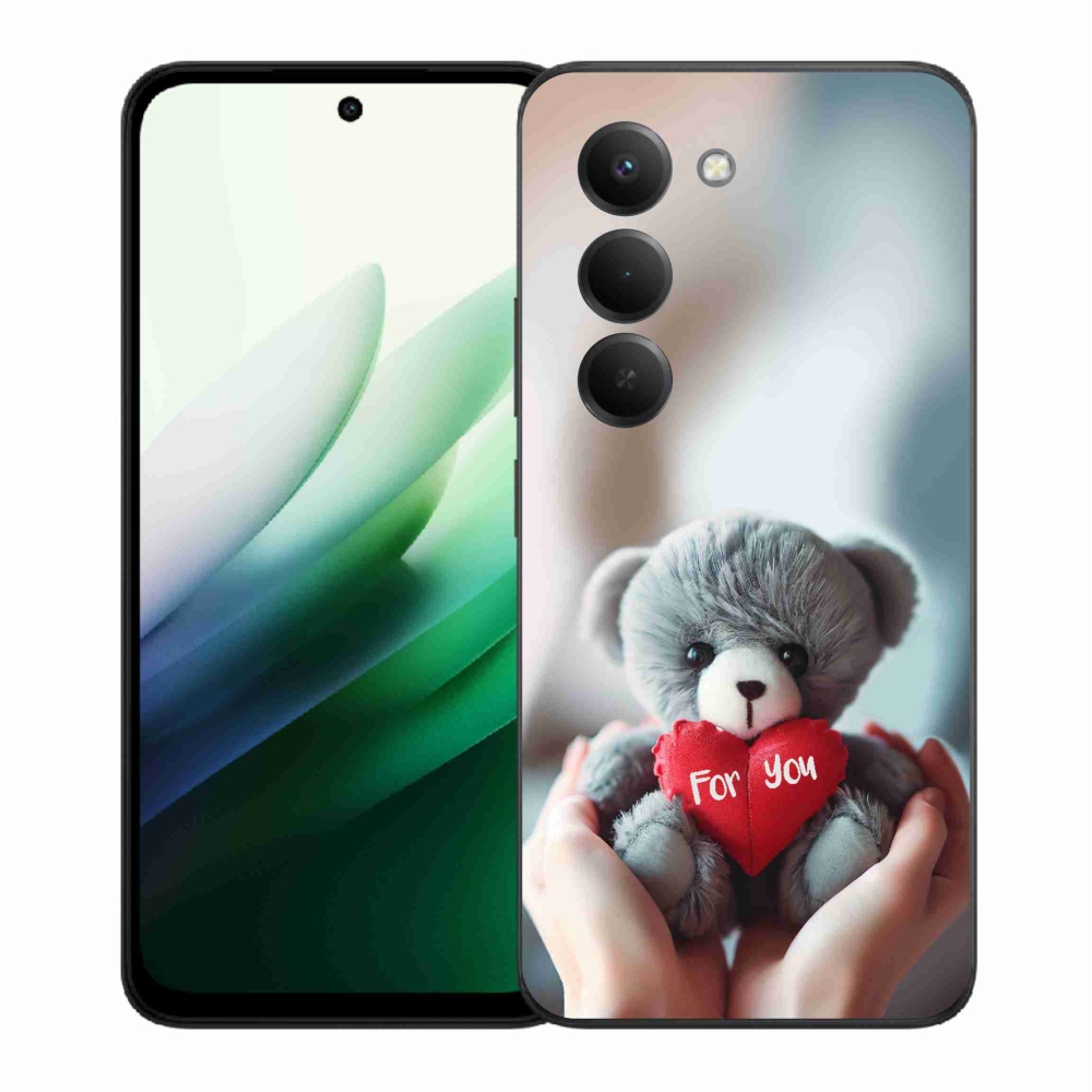 Gélový kryt mmCase na Xiaomi Redmi 15 5G (169mm) - medvedík pre zamilovaných
