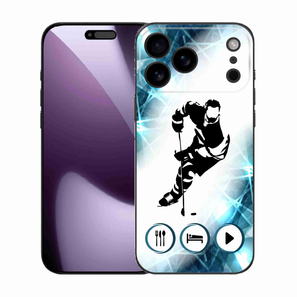 Gélový kryt mmCase na iPhone 17 Pro Max - hokej 1