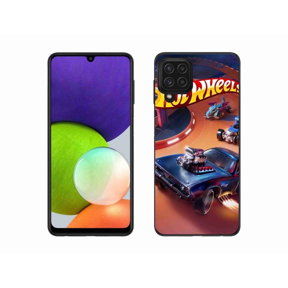 Gélový kryt mmCase na Samsung Galaxy A22 4G - hot wheels