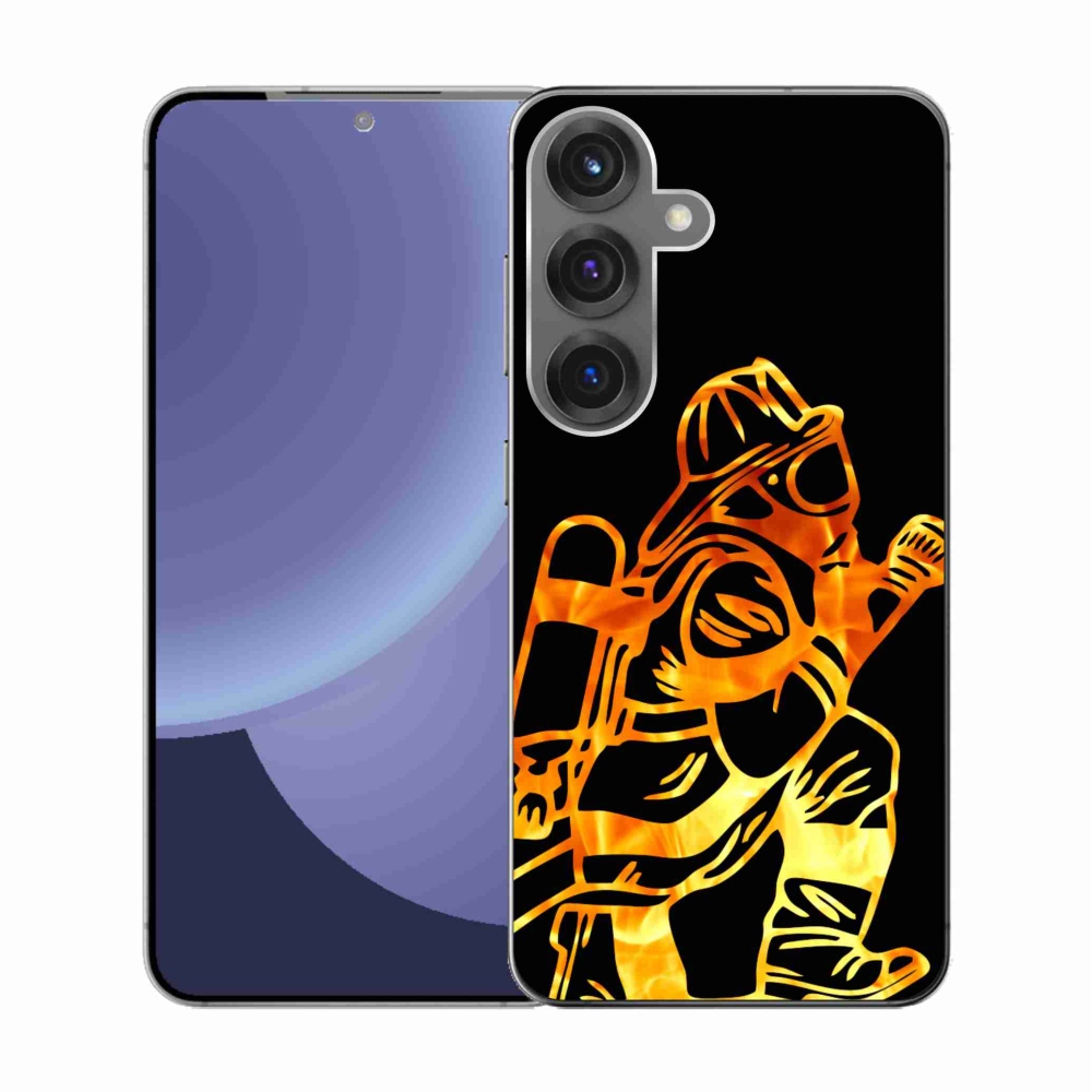 Gélový kryt mmCase na Samsung Galaxy S25 - hasič 1