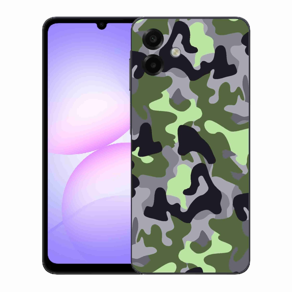 Gélový kryt mmCase na Samsung Galaxy A07 4G - maskáčový vzor 7