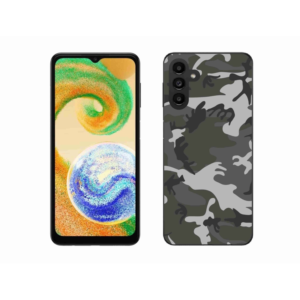 Gélový kryt mmCase na Samsung Galaxy A04s (164.7x76.7x9.1mm) - maskáčový vzor