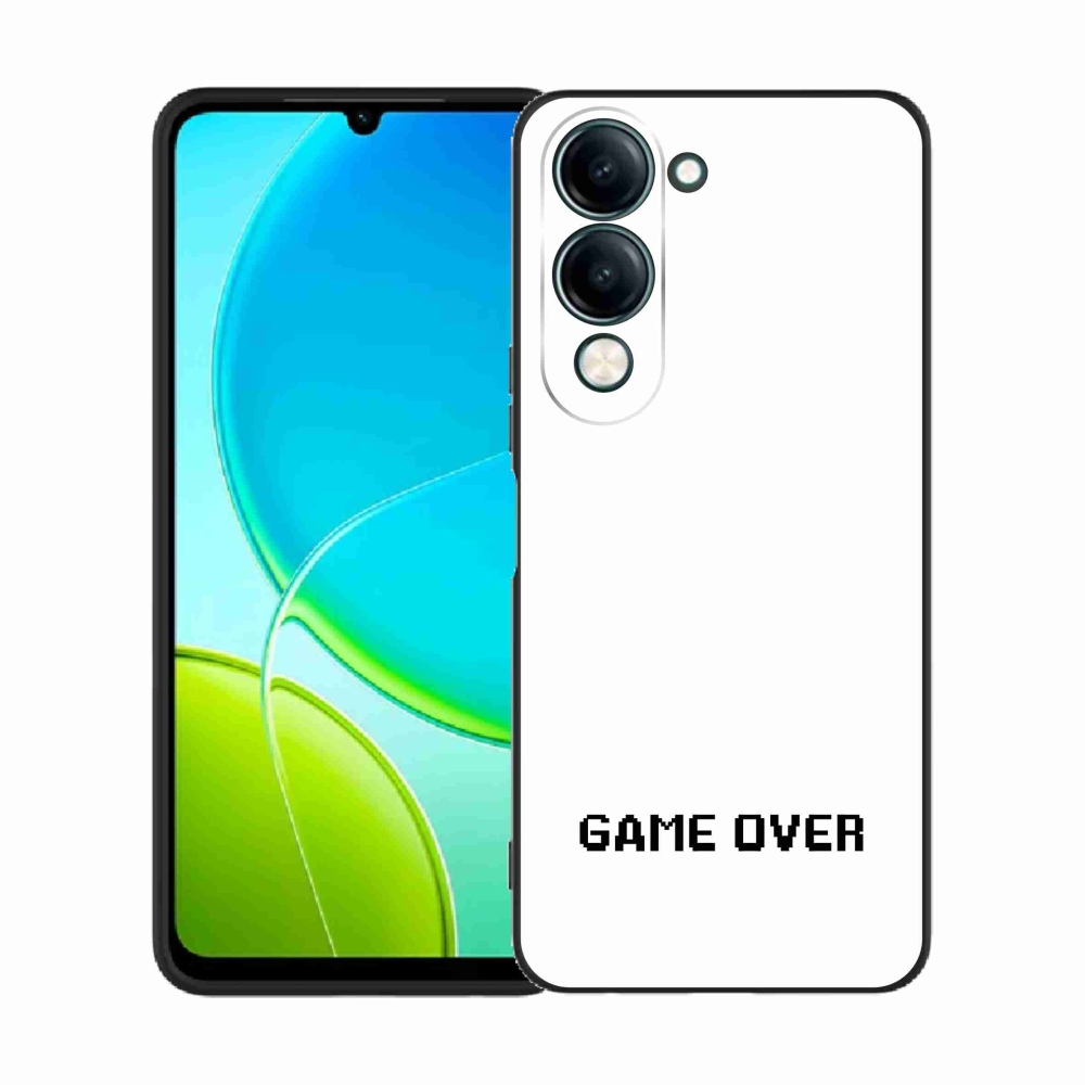 Gélový kryt mmCase na Vivo Y29s 5G - game over biele pozadie