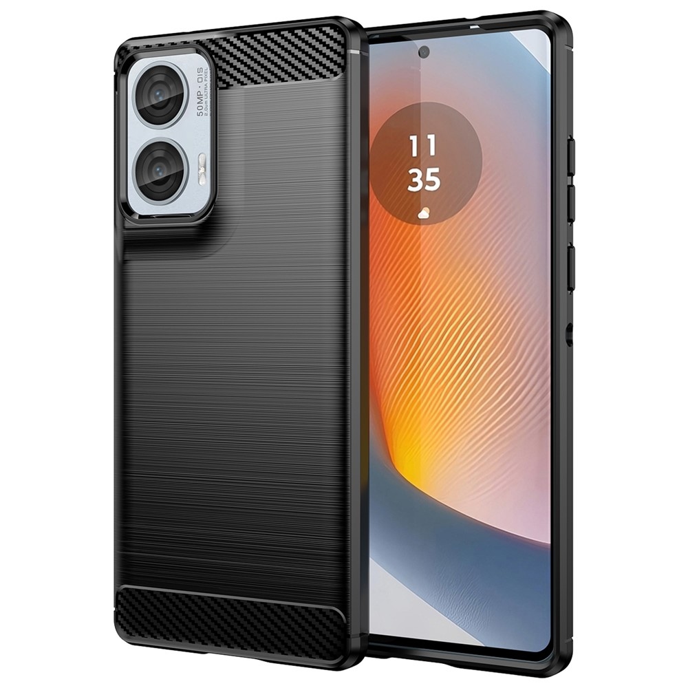 Carbon odolný gélový obal na Motorola Moto G85 5G - čierny