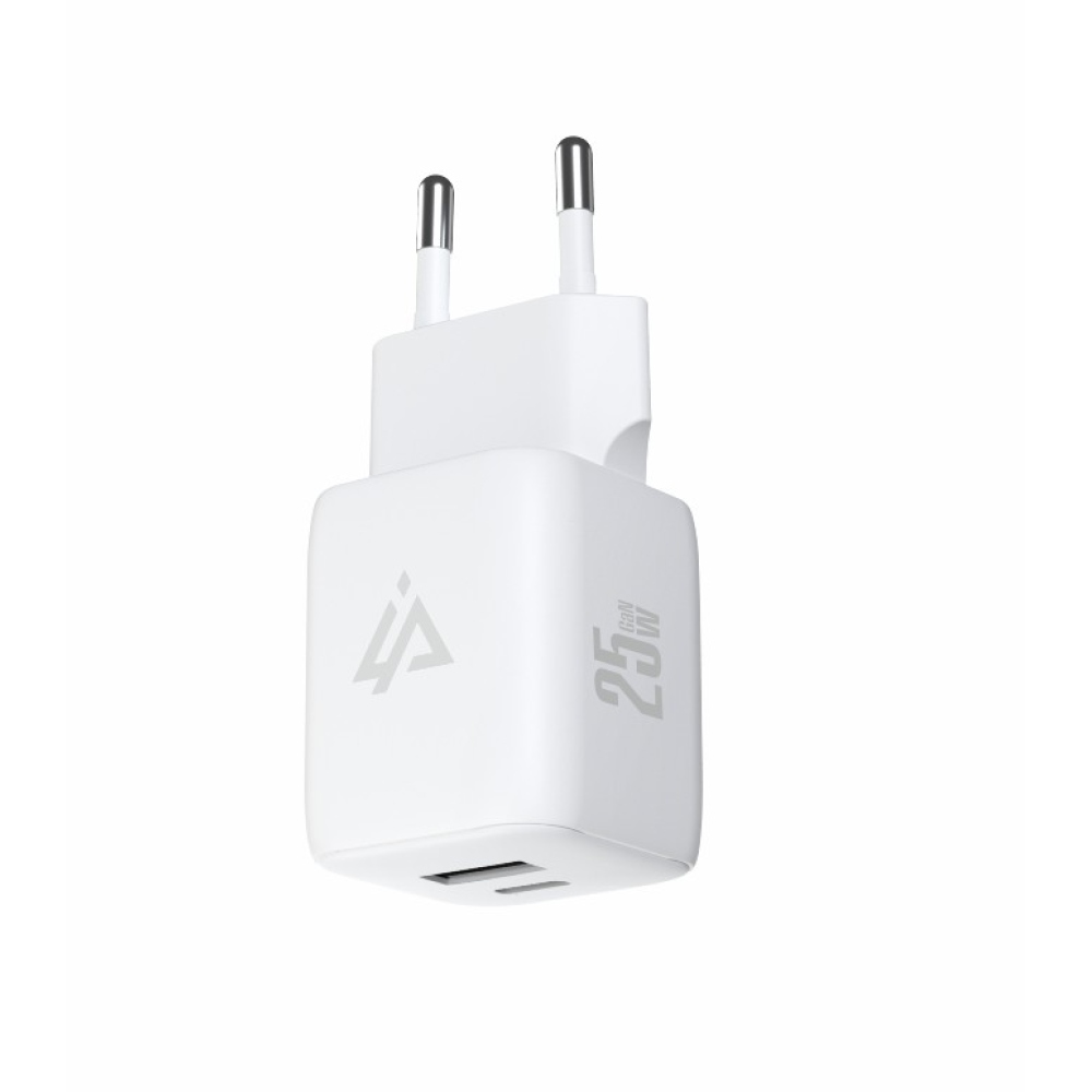 iPEAX GaN Sieťová nabíjačka 25 W, 1x USB-C a 1x USB-A - biela