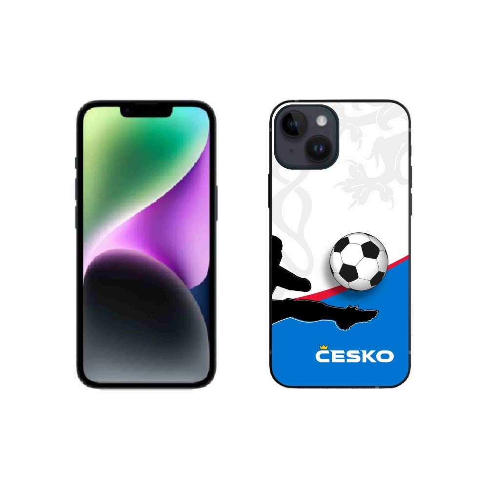 Gélový kryt mmCase na iPhone 14 - futbal Česko 3
