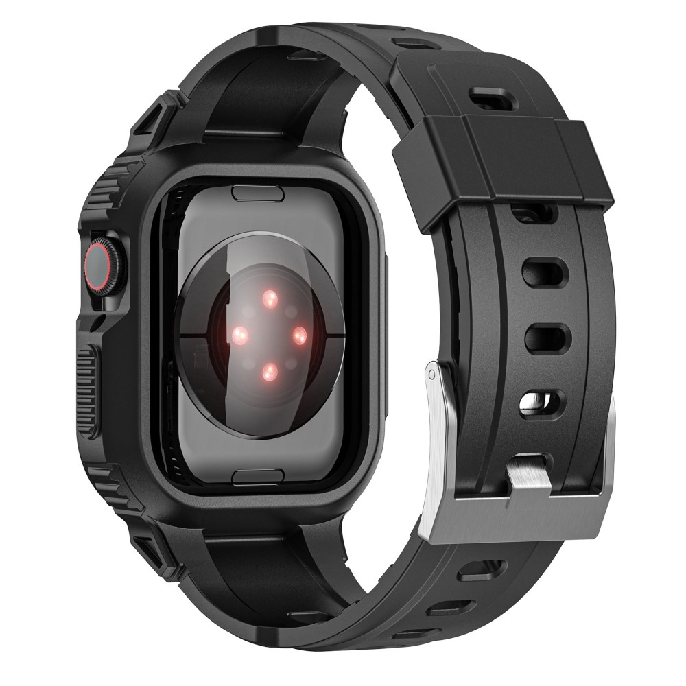 Drop ochranné silikónové púzdro s remienkom na Apple Watch Ultra 49mm - čierne