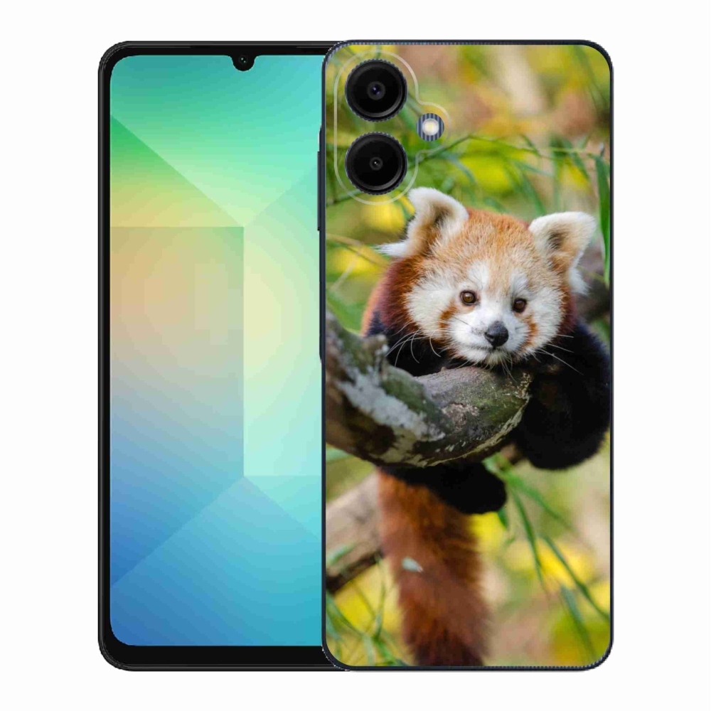 Gélový kryt mmCase na Samsung Galaxy A06 4G - panda červená