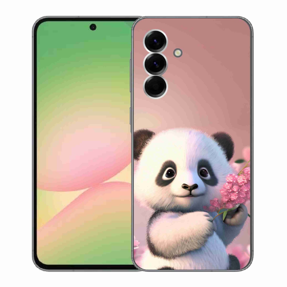 Gélový kryt mmCase na Samsung Galaxy A56 5G - roztomilá panda