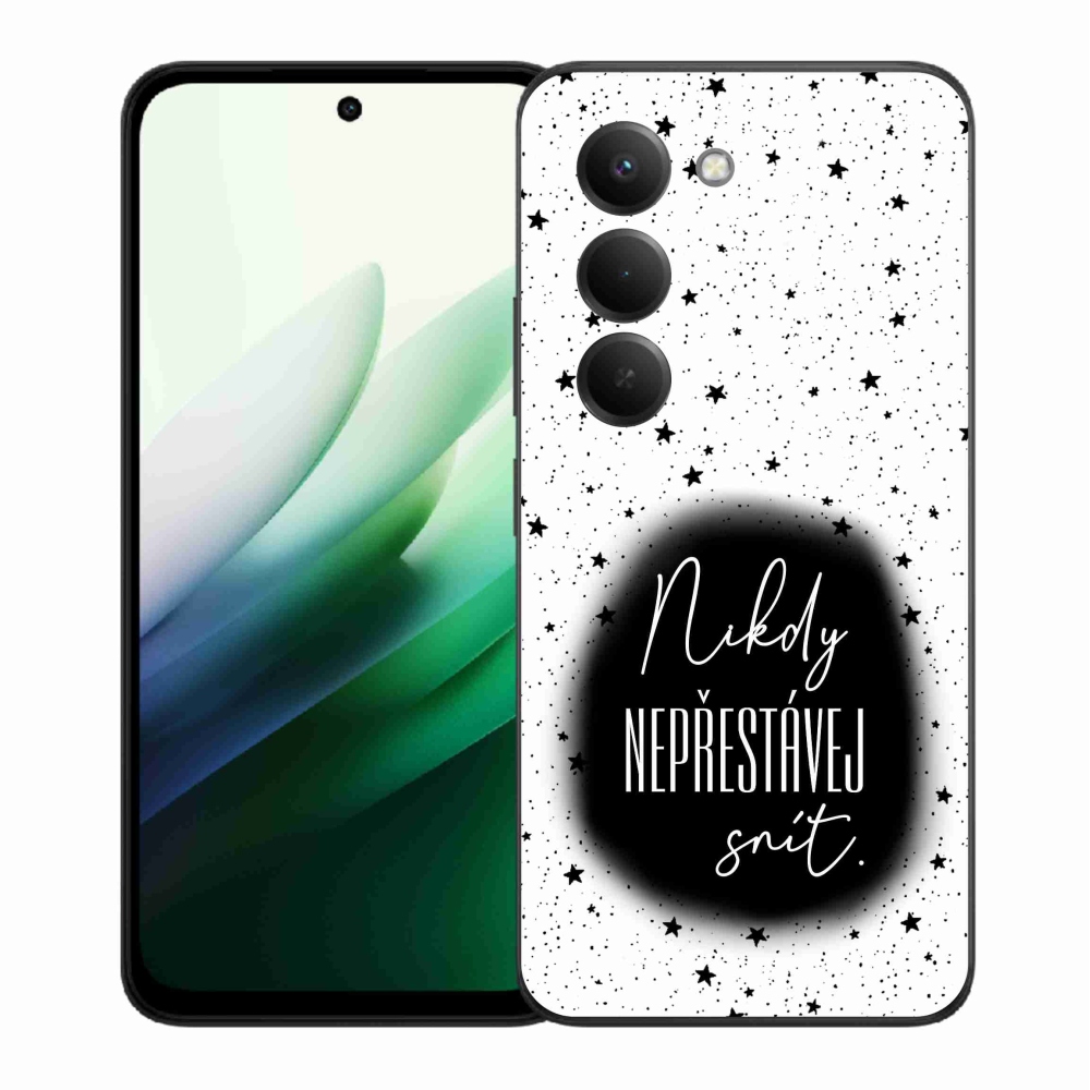 Gélový kryt mmCase na Xiaomi Redmi 15 5G - citát 1 čiernobiele pozadie