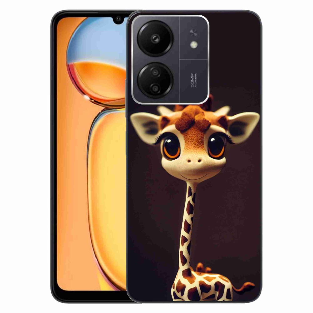 Gélový kryt mmCase na Xiaomi Poco C65/Redmi 13C - malá žirafa