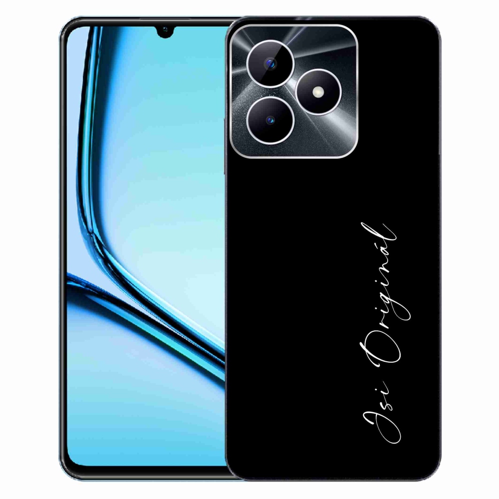 Gélový kryt mmCase na Realme Note 50 - si originál čierne pozadie