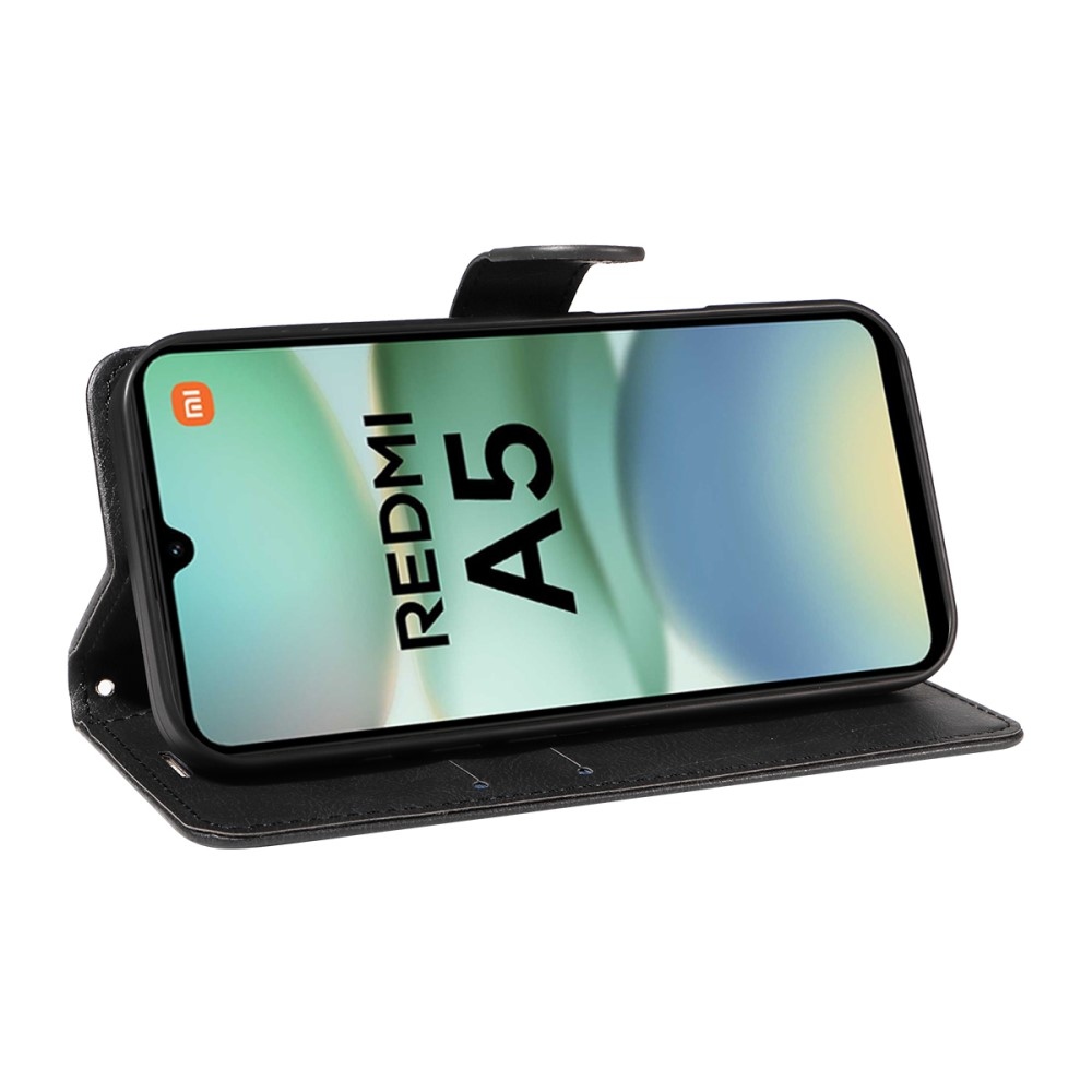 Wallet knižkové púzdro na Xiaomi Redmi A5 (173.45x79.35x8.45mm) - čierne
