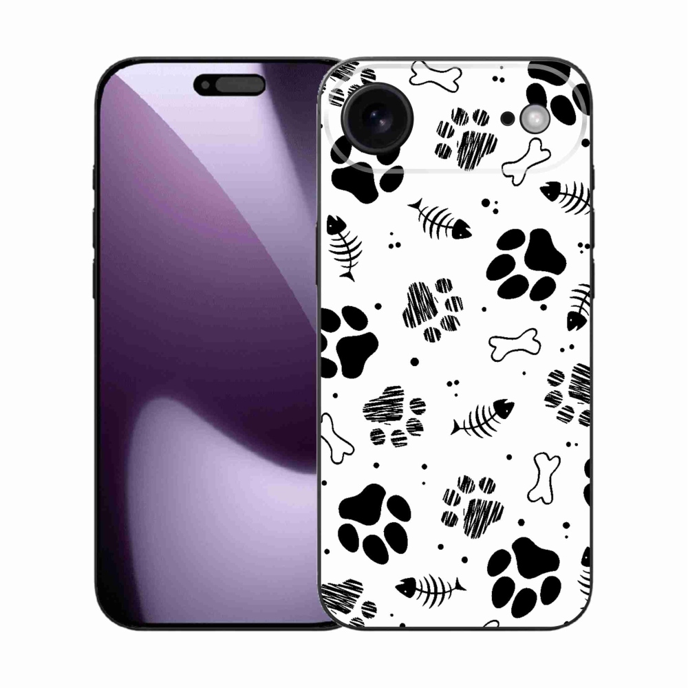 Gélový kryt mmCase na iPhone 17 Air - psie labky 1