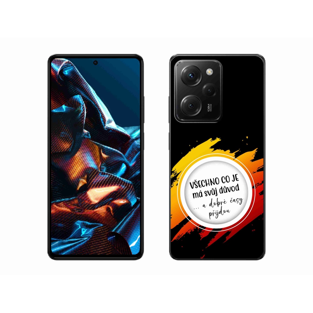 Gélový kryt mmCase na Xiaomi Poco X5 Pro 5G - citát 3 čierne pozadie