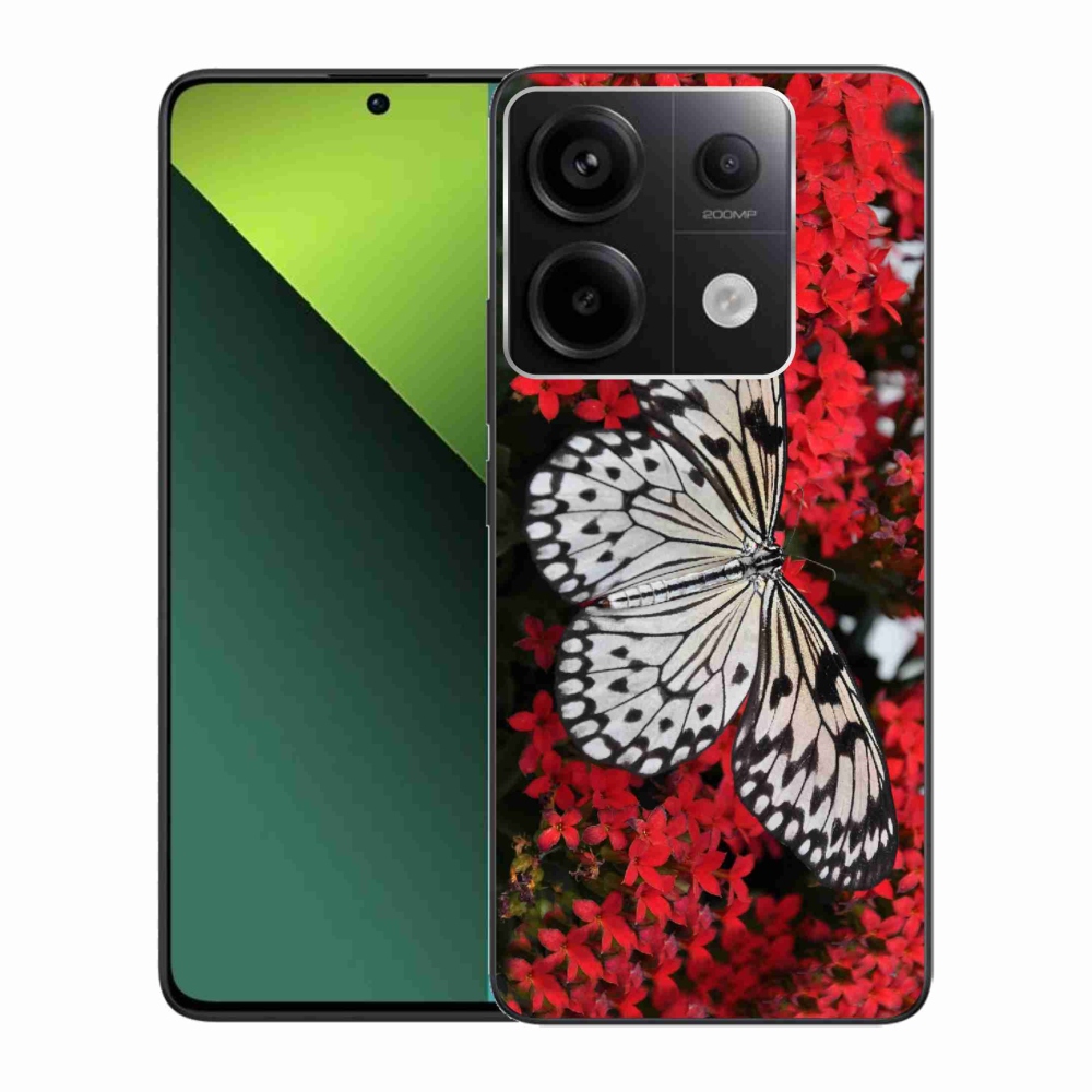 Gélový kryt mmCase na Xiaomi Redmi Note 13 Pro 5G/Poco X6 5G - čiernobiely motýľ 1