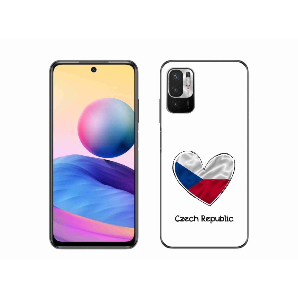 Gélový kryt mmCase na Xiaomi Poco M3 Pro/5G - vlajka srdca biele pozadie