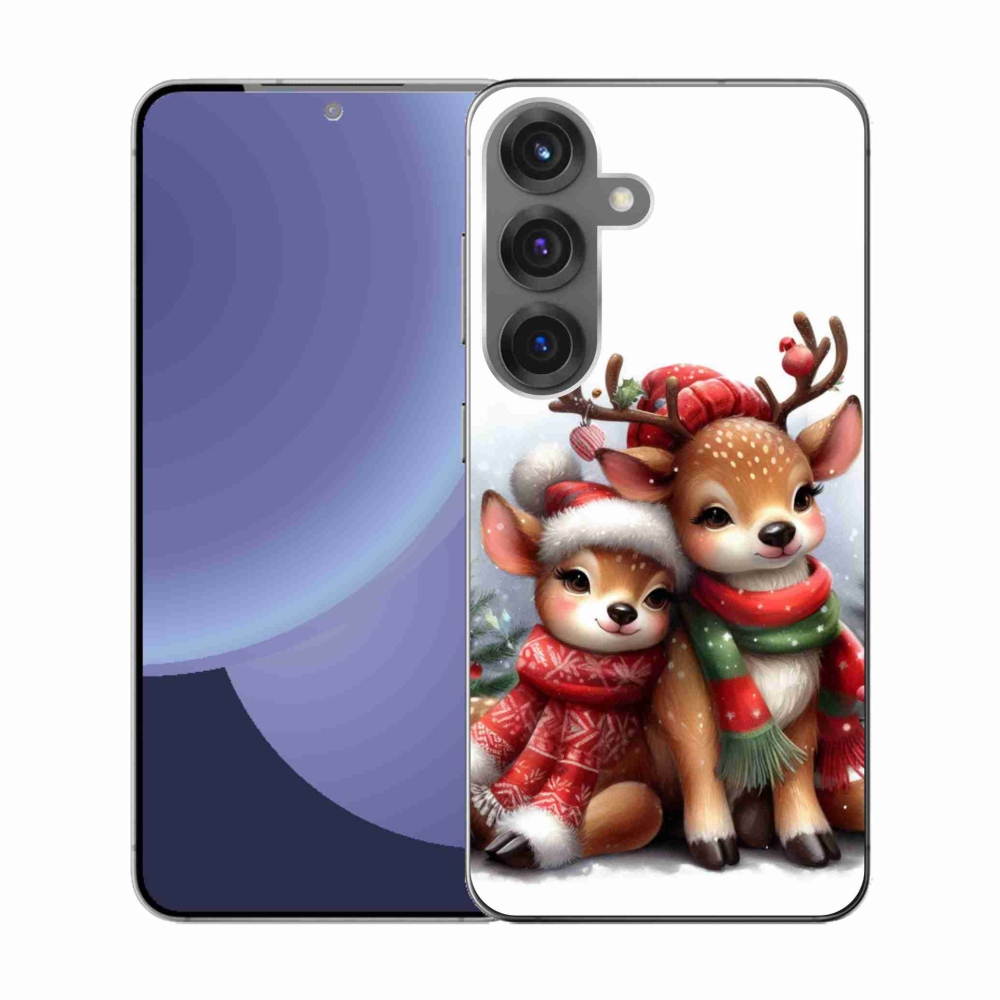 Gélový kryt mmCase na Samsung Galaxy S25 - vianočné soby