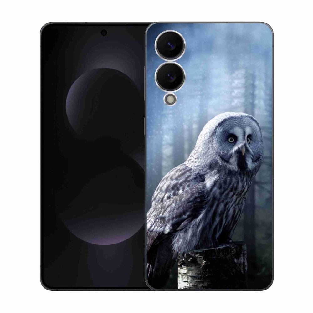 Gélový kryt mmCase na Samsung Galaxy S25 Edge - sova